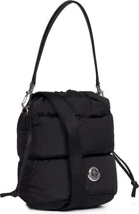 Moncler Womens Bucket Bag Caradoc Black Polyamide Shoulder