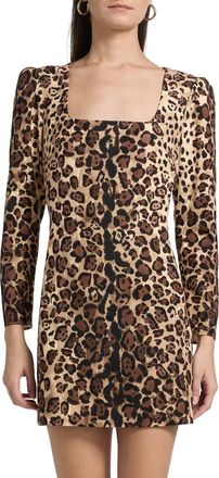 Saloni Shree Short Dress In Cheetah Gradient