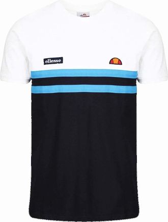 Ellesse Mens Ellesse Venire T-Shirt White/Blue/Black - Size: 44
