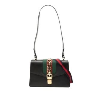 Gucci Pre-owned Shoulder Bags, female, Black, Size: ONE SIZE Pre-owned Vintage Shoulder Bag