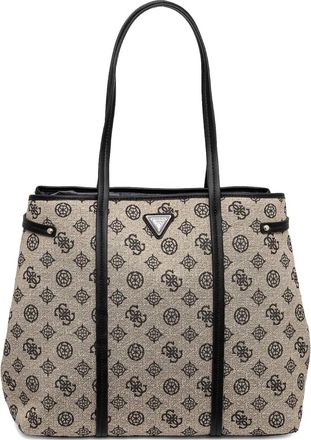 Guess Co Borsa tote in tela con monogramma - Toni neutri