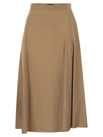 Max Mara Weekend Maxmara Wkdzattera Cotton Poplin Skirt
