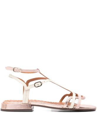Chie Mihara strappy buckled flat sandals - Pink