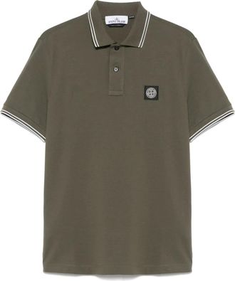 Stone Island Polo in piqué - Verde