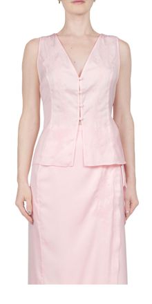 Ciao Lucia Rina Embroidered Top In Ballet