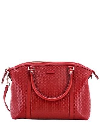 Gucci Britt Convertible Dome Satchel Microguccissima Leather Medium (Authentic Pre- Loved)