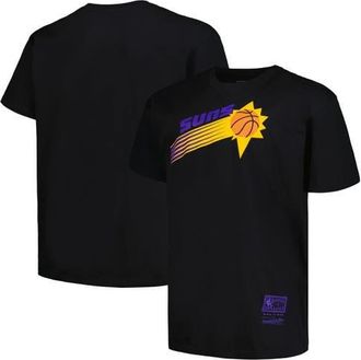Mitchell & Ness Mens Mitchell & Ness Black Phoenix Suns Big & Tall Hardwood Classics Vintage Logo T-Shirt at Nordstrom, Size 2Xb