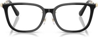Swarovski 54mm Pillow Optical Glasses in Black at Nordstrom