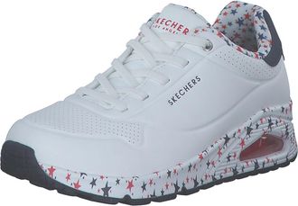 Skechers Womens UNO-Free Stryde Trainers, White Red Blue, 9 UK