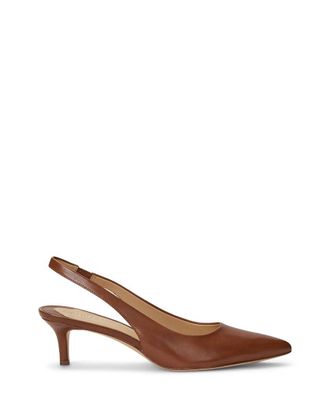 Ralph Lauren Lolah leren slingback pumps