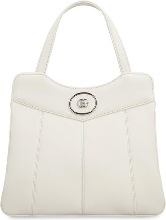 Gucci Womens Petite Gg Quilted Leather Tote White Calfskin Bags