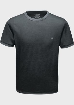 Sch&ouml;ffel Funktionsshirt SCH&Ouml;FFEL Ski Merino Sport Shirt 1/2 Arm M, Herren, Gr. XXL, schwarz (9665, schwarz), Oberstoff: 43% Lyocell, 34% Wolle, 23% Nylon, Rund