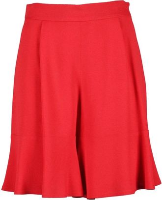 L'autre Chose Chique Acetaat Viscose Shorts - Dames - Korte Broeken - Rood - XS - Korte Broeken
