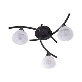 Lindby L&aacute;mpara De Techo della En Negro Vidrio - Lindby