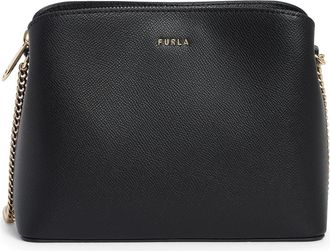 Furla Tessa Mini Leather Crossbody Bag in Nero at Nordstrom Rack