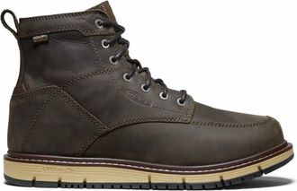 Keen Mens San Jose 6 Waterproof Soft Toe Boot In Cascade Brown/black
