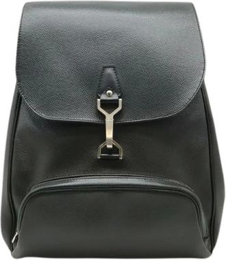 Louis Vuitton Pre-owned Backpacks, female, Black, Size: ONE SIZE Pre-owned Taiga Backpack