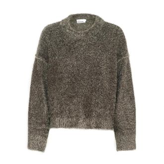 Karen by Simonsen Zachte Gebreide Trui Thunderstorm - Dames - Ronde hals truien - Grijs - 2XL - Truien & Vesten