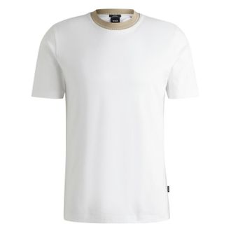 HUGO BOSS Heren Crew Neck Regular T-shirt (Wit)