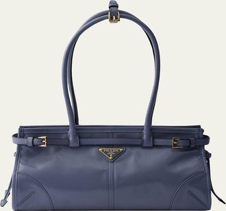 Prada Medium East-West Leather Shoulder Bag