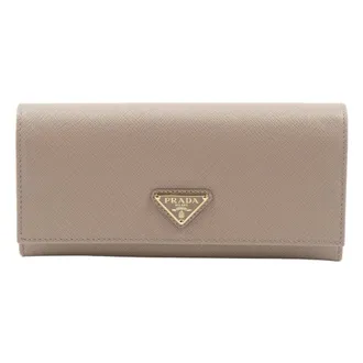 Prada Wallets & Cardholders, male, Pink, Size: ONE SIZE Large Saffiano Leather Wallet