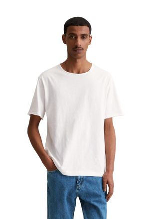 Marc O'Polo Denim T-Shirt MARC OPOLO DENIM, Herren, Gr. XXL, weiss (wei&szlig;), Jersey, Obermaterial: 100% Baumwolle, relaxed fit, Rundhals, Shirts T-Shirt