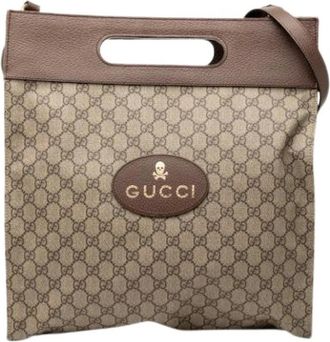 Gucci Pre-owned Tote Bags, female, Brown, Size: ONE SIZE Pre-owned Neo Vintage Soft Satchel