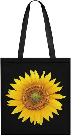 Generic Yellow Sunflower Womens Tote Casual Shopping Bag Lightweight Shoulder Bags Hobos Handbag for Work Travel Daily 35x40cm
