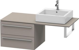 Duravit Duravit X-large Armario Base Para Consola 6724, 2 Cajones, 600mm, Color (frente/cuerpo): Decoraci&oacute;n Basalto Mate - Xl672404343