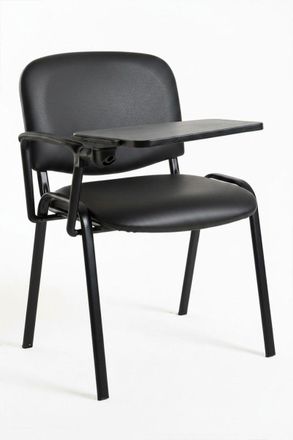 Regalos Miguel Sillas De Escritorio - Pack 4 Sillas Ofis Polipiel Con Pala - Negro