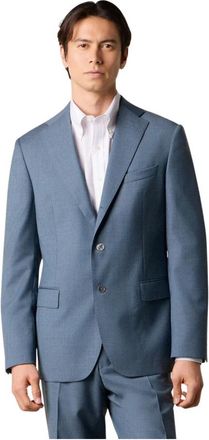 Brooks Brothers Virgin Wool Blazer - Heren - Blazers - Blauw - M - Jassen