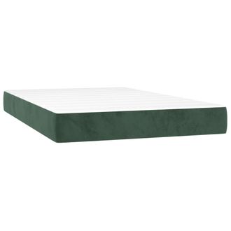 vidaXL Vidaxl - Colch&oacute;n Muelles Ensacados Terciopelo Verde Oscuro 120x200x20 Cm