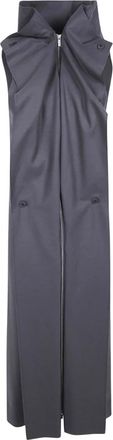 Issey Miyake Vestido Camisa - Dresses - Mujer - Gris - L