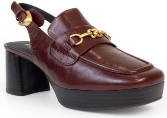 Aerosoles Sorin Slingback Bit Loafer Pump in Sequoia Leather at Nordstrom, Size 5.5