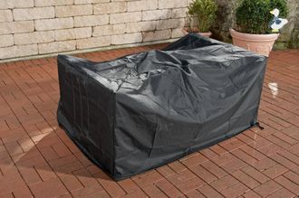 Clp Funda 148x83x80 Cm Sof&aacute;, Escabel Molde Negro