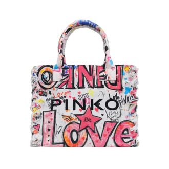 Pinko Tote Bags, female, Multicolor, Size: ONE SIZE Beach Shopper