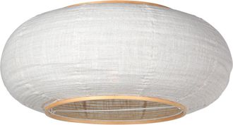 Anne Lighting Pantalla De L&aacute;mpara - Blanco - Lampenkappen - Madera Lino - &Oslash;