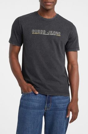 Guess Outline Logo Graphic T-Shirt in Black at Nordstrom, Size Xx-Large