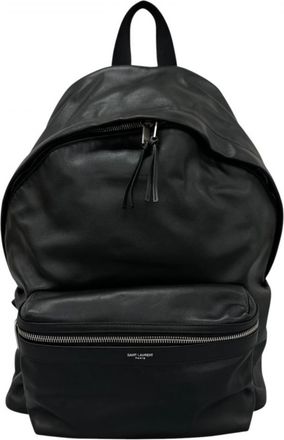 Saint Laurent Black Leather Backpack (Pre-Owned)