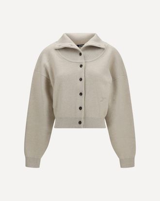 Jacquemus Pelota Merino Wool and Cashmere Cardigan Female 36