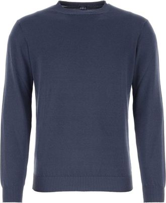 Fedeli ribbed cotton sweater - men - Cotton - 58 - Blue