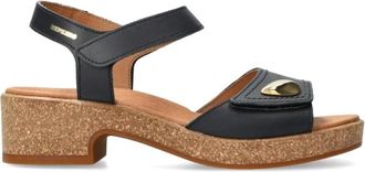 Mephisto Blauwe damessandaal voor de zomer - Dames - Sandalen met hakken - Blauw - 35 EU - Leer - Schoenen