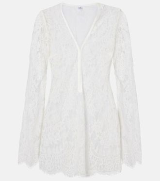 Bananhot Millie lace cotton-blend minidress