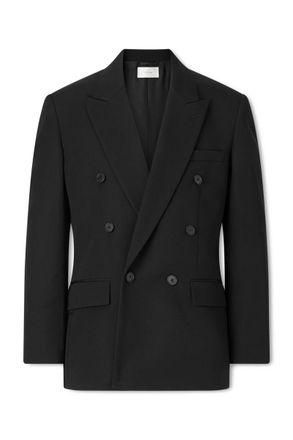 The Row Perin Double-Breasted Wool-Gabardine Blazer