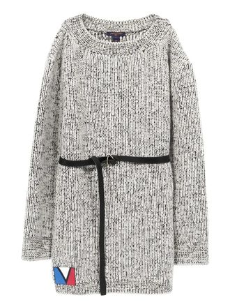 Louis Vuitton 2010s knit belted mini dress - women - Wool - S - Black