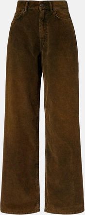 Acne Studios Pantaloni in velluto a coste a vita media