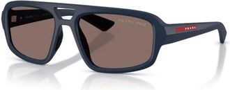 Prada B11Su Zonnebril - unisex - Accessoires - Blauw - Maat: 57 MM Nylon
