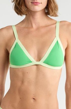 Maaji Rewind Reversible Bikini Top in Green at Nordstrom Rack, Size Large