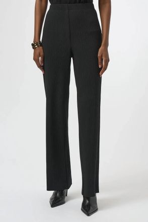 Joseph Ribkoff Pleated Pull On Wide Leg Pants In Black