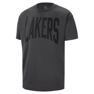 Nike Los Angeles Lakers Nike Mens Basketball T-Shirt in Grey | IU1339-099